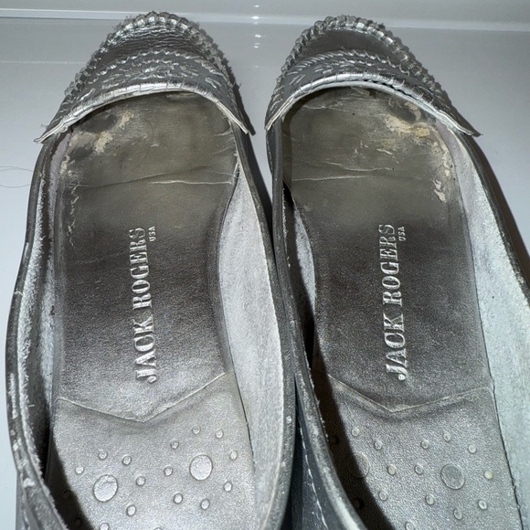 Jack Rogers Silver Women's Loafers - Picture 6 of 7